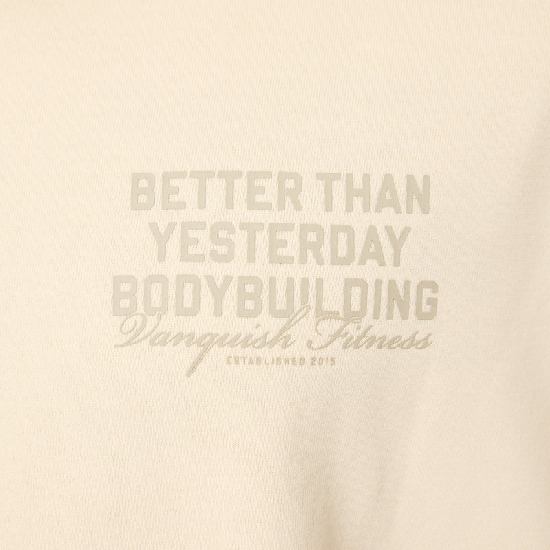 Vanquish Bodybuilding Vintage White Boxy Oversized Pullover Hoodie 6枚目の画像