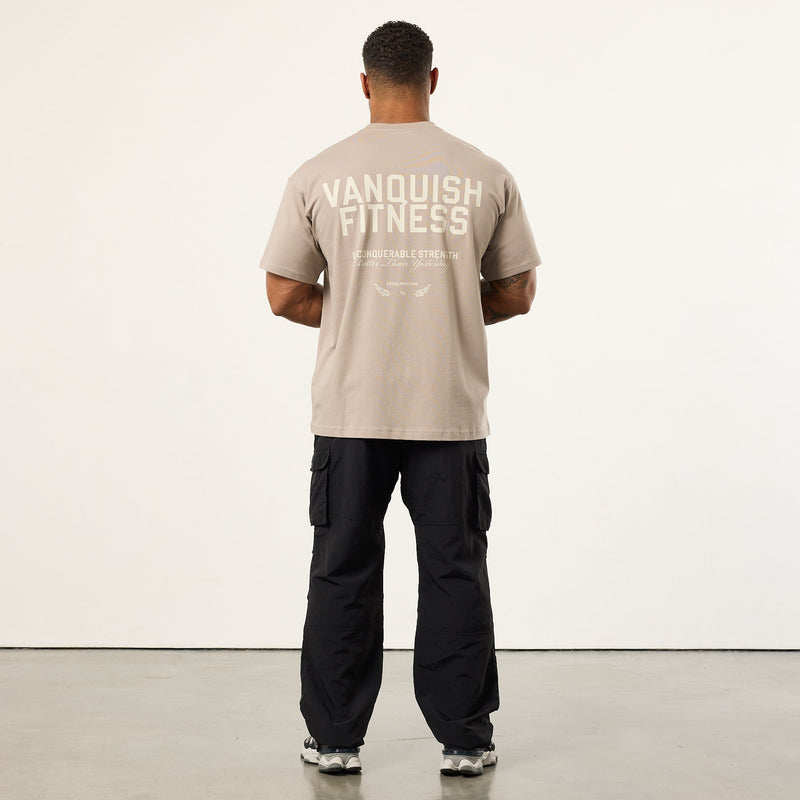 Vanquish TSP Unconquerable Strength Grey Oversized T Shirt 3枚目の画像