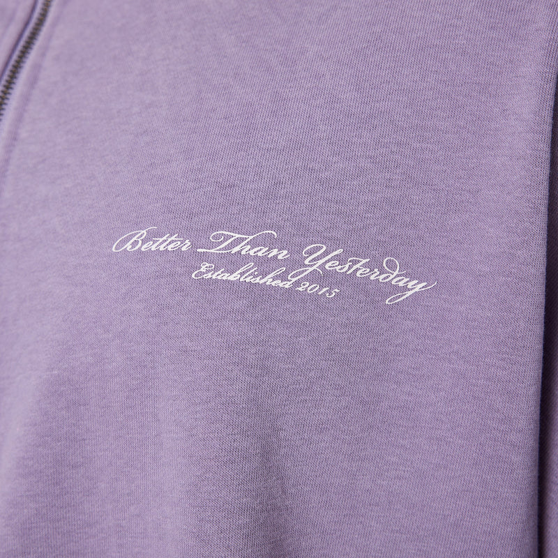 Vanquish Better Than Yesterday Washed Purple Quarter Zip Sweater 6枚目の画像