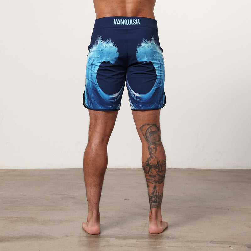 VQ Blue Tidal Men's Physique Board Shorts 2枚目の画像