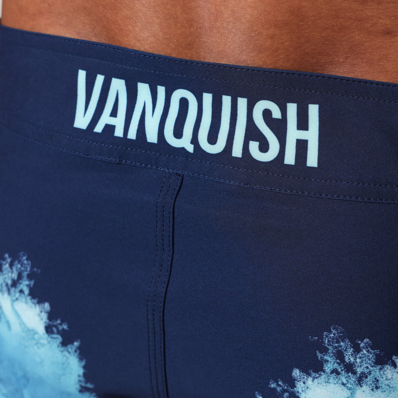 VQ Blue Tidal Men's Physique Board Shorts 3枚目の画像