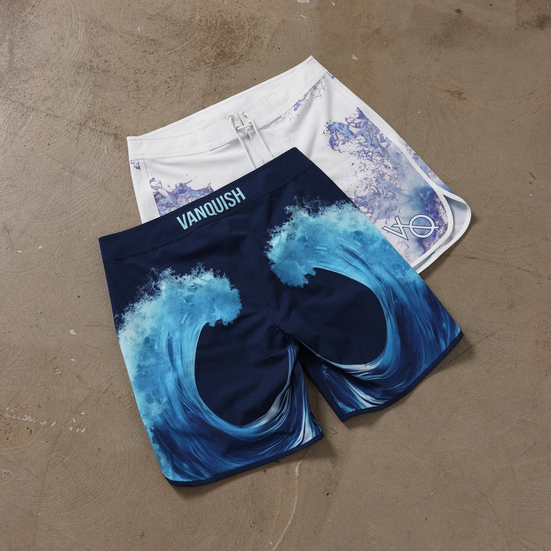 VQ Blue Tidal Men's Physique Board Shorts 5枚目の画像