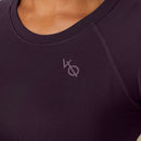 Vanquish Elevate Seamless Plum Midi Cap Sleeve T Shirt 5枚目の画像