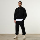 Vanquish Essential V2 Black Oversized Boxy Sweatshirt 5枚目の画像