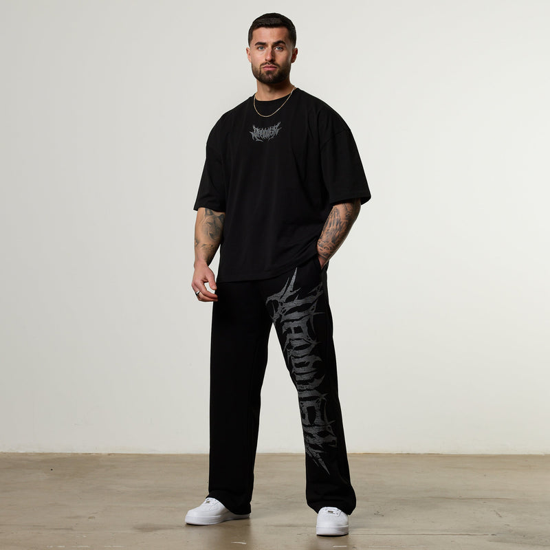 Vanquish Metal Black Boxy Oversized T Shirt 2枚目の画像