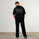 Vanquish Metal Black Boxy Oversized T Shirt 3枚目の画像
