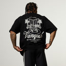 Vanquish Off Season Black Oversized Boxy T Shirt 1枚目の画像