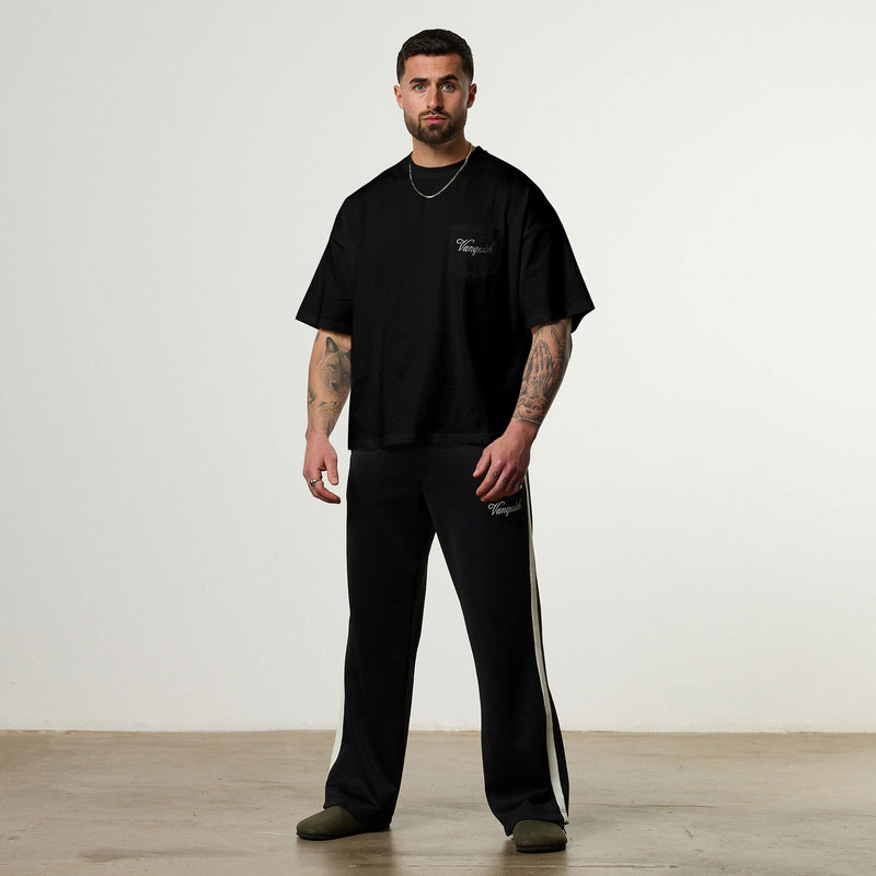 Vanquish Off Season Black Oversized Boxy Pocket T Shirt 2枚目の画像
