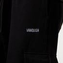 WOMENS ESSENTIAL BLACK CARGO STRAIGHT LEG SWEATPANTS 3枚目の画像