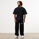 WASHED BLACK OVERSIZED BOXY T SHIRT 4枚目の画像