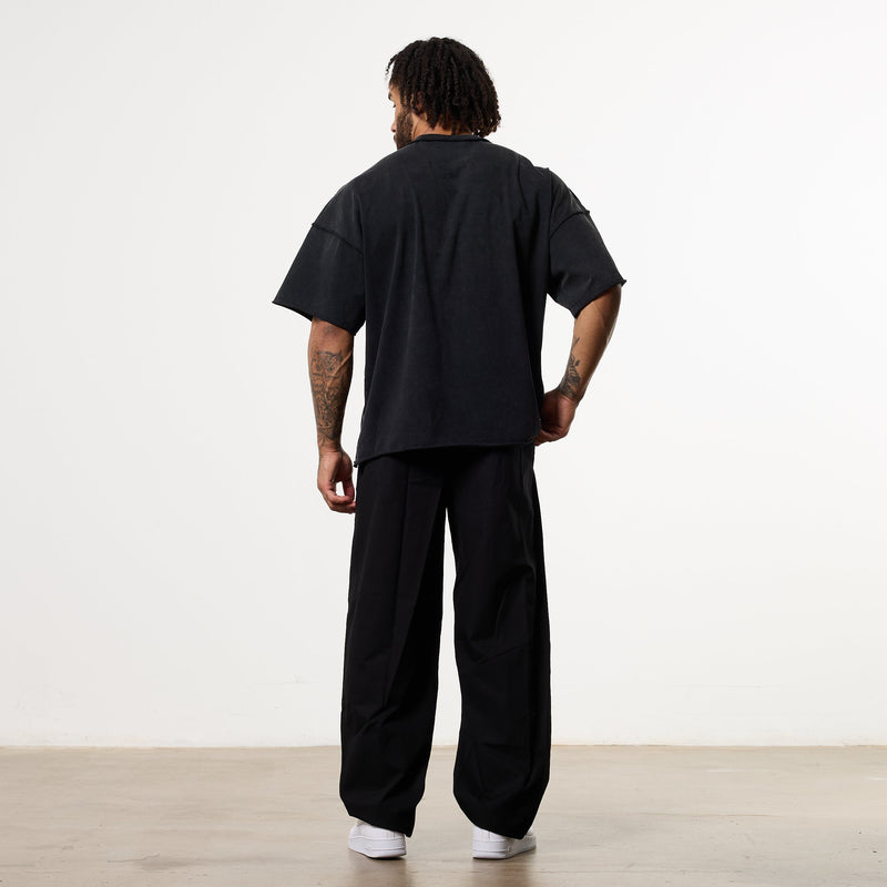 WASHED BLACK OVERSIZED BOXY T SHIRT 5枚目の画像