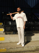 VANQUISH OFF WHITE OVERSIZED BASEBALL JERSEY 5枚目の画像