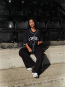 VANQUISH BLACK OVERSIZED BASEBALL JERSEY 3枚目の画像