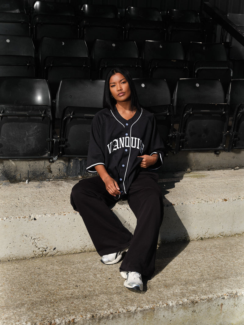 VANQUISH FITNESS BASEBALL JERSEY Mサイズ VANQUISH FITNESS Baseball Jerseyモデル ブラック オーバーサイズ