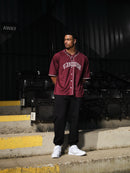 VANQUISH RED OVERSIZED BASEBALL JERSEY 5枚目の画像