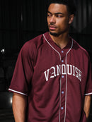 VANQUISH RED OVERSIZED BASEBALL JERSEY 4枚目の画像