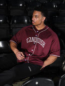 VANQUISH RED OVERSIZED BASEBALL JERSEY 3枚目の画像