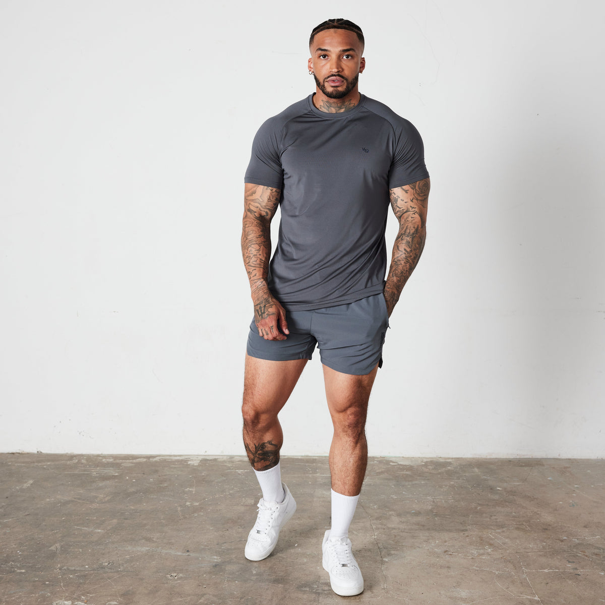 Vanquish Essential Denim Blue Performance 4" Shorts 2枚目の画像