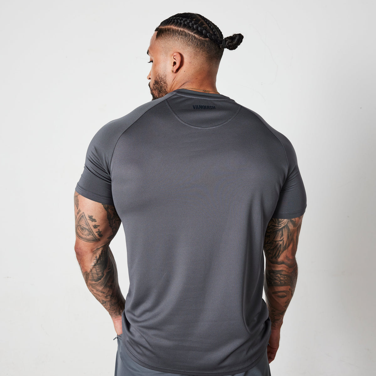 Vanquish Essential Denim Blue Performance Short Sleeve T Shirt 5枚目の画像
