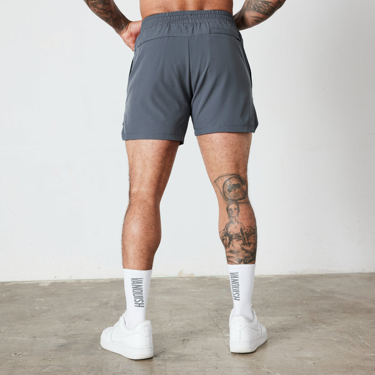 Vanquish Essential Denim Blue Performance 4" Shorts 4枚目の画像