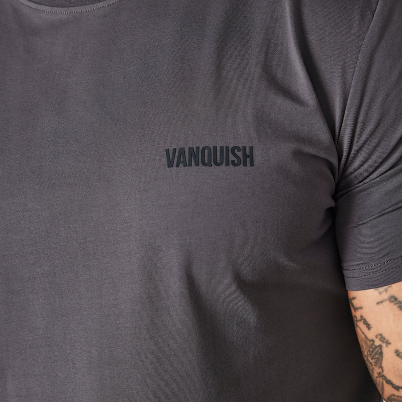 Vanquish Essential Denim Blue Slim Fit Short Sleeve T Shirt 3枚目の画像