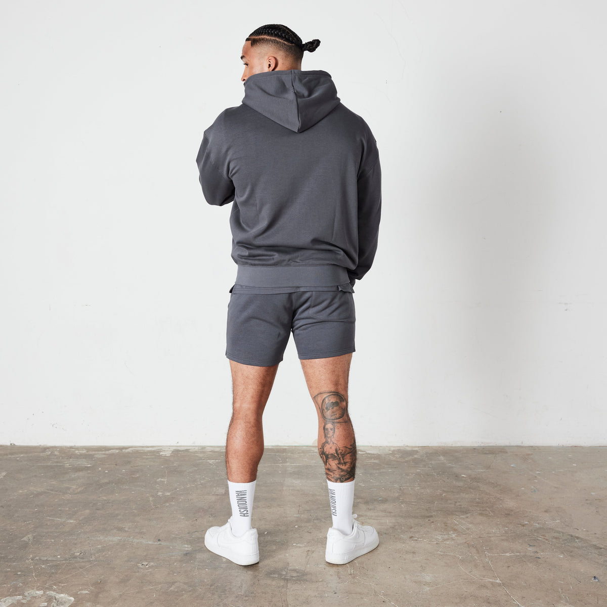 Vanquish Essential Denim Blue Oversized Full Zip Hoodie 3枚目の画像