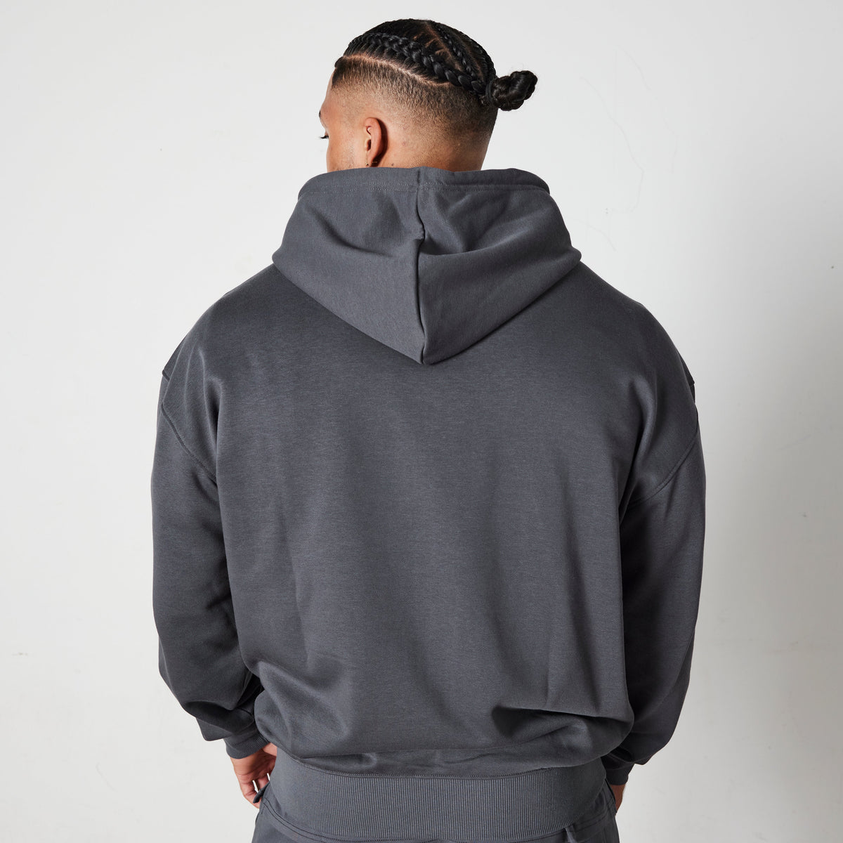 Vanquish Essential Denim Blue Oversized Full Zip Hoodie 4枚目の画像