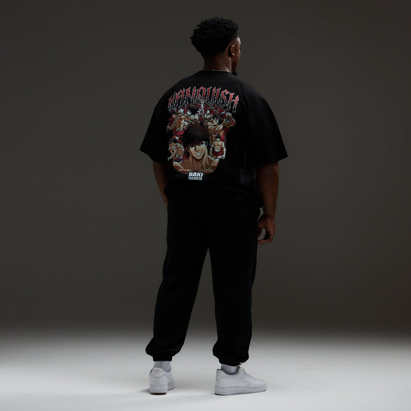 VQ x Baki: Black Baki Boxy Oversized T Shirt 6枚目の画像