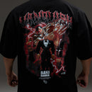 VQ x Baki: Black Oliva Boxy Oversized T Shirt 1枚目の画像