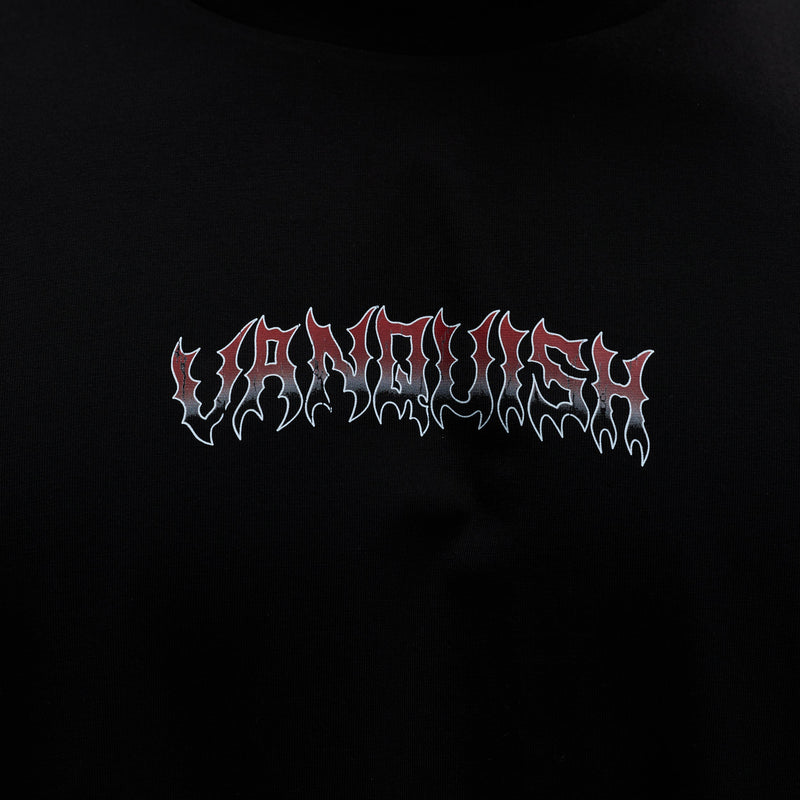 VQ x Baki: Black Oliva Boxy Oversized T Shirt 4枚目の画像