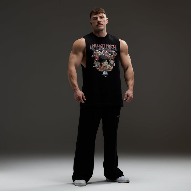 VQ x Baki: Black Baki Sleeveless T Shirt 4枚目の画像