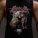 VQ x Baki: Black Yujiro Sleeveless T Shirt 1枚目の画像