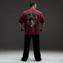 VQ x Baki: Red Baki Boxy Oversized T Shirt 6枚目の画像