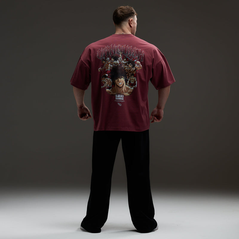 VQ x Baki: Red Baki Boxy Oversized T Shirt 6枚目の画像