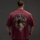 VQ x Baki: Red Baki Boxy Oversized T Shirt 2枚目の画像