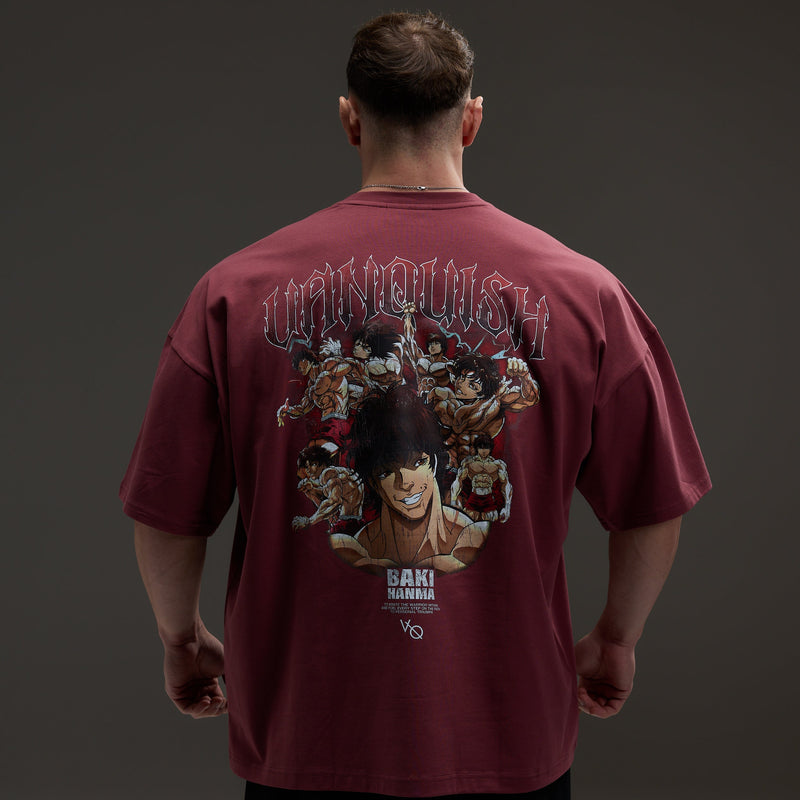 VQ x Baki: Red Baki Boxy Oversized T Shirt 2枚目の画像