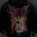 VQ x Baki: Black Boxy Oversized Hoodie 1枚目の画像