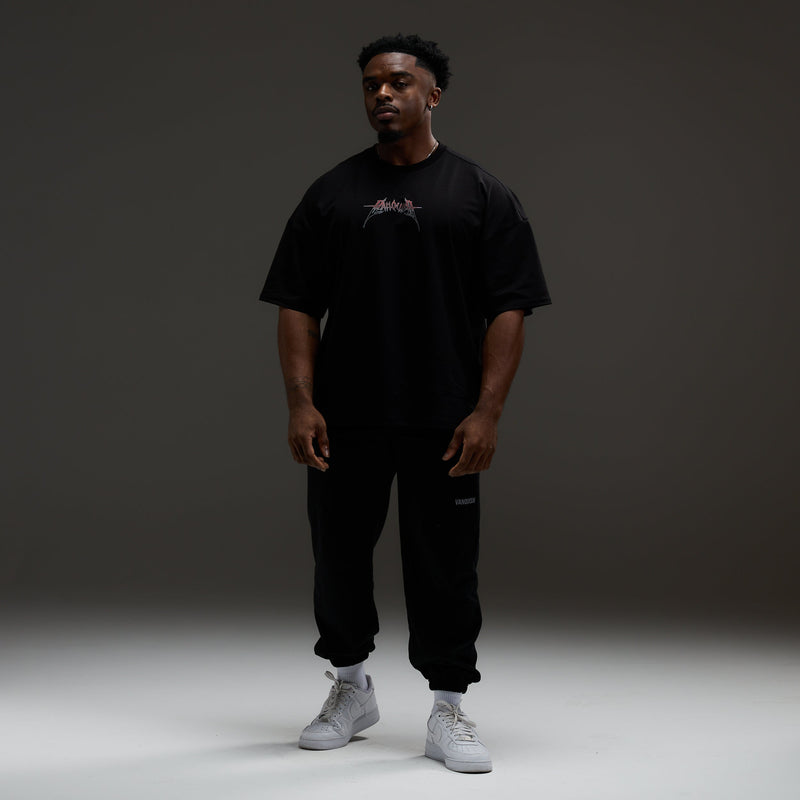 VQ x Baki: Black Yujiro Boxy Oversized T Shirt 6枚目の画像