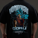 Vanquish DBS Goku SSGS Black Oversized T Shirt 1枚目の画像