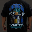 Vanquish DBS Vegeta SSGSS Black Oversized T Shirt 1枚目の画像