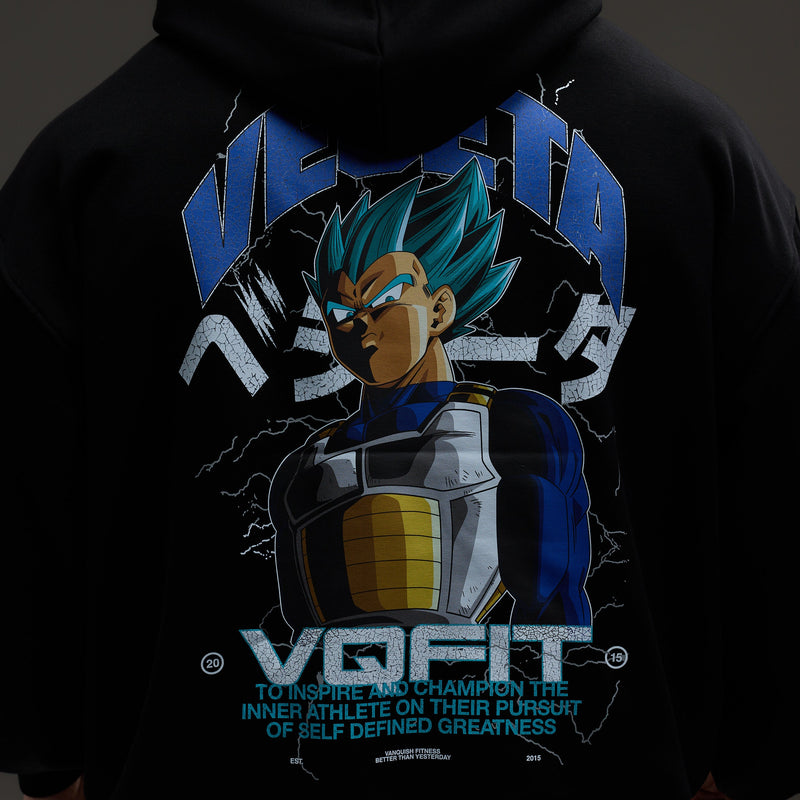 VANQUISH FITNESS DBSモデル ベジータ SSGSS ブラック オーバーサイズ 