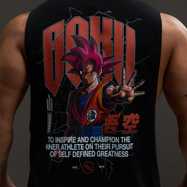 Vanquish DBS Goku Black Sleeveless T Shirt 1枚目の画像