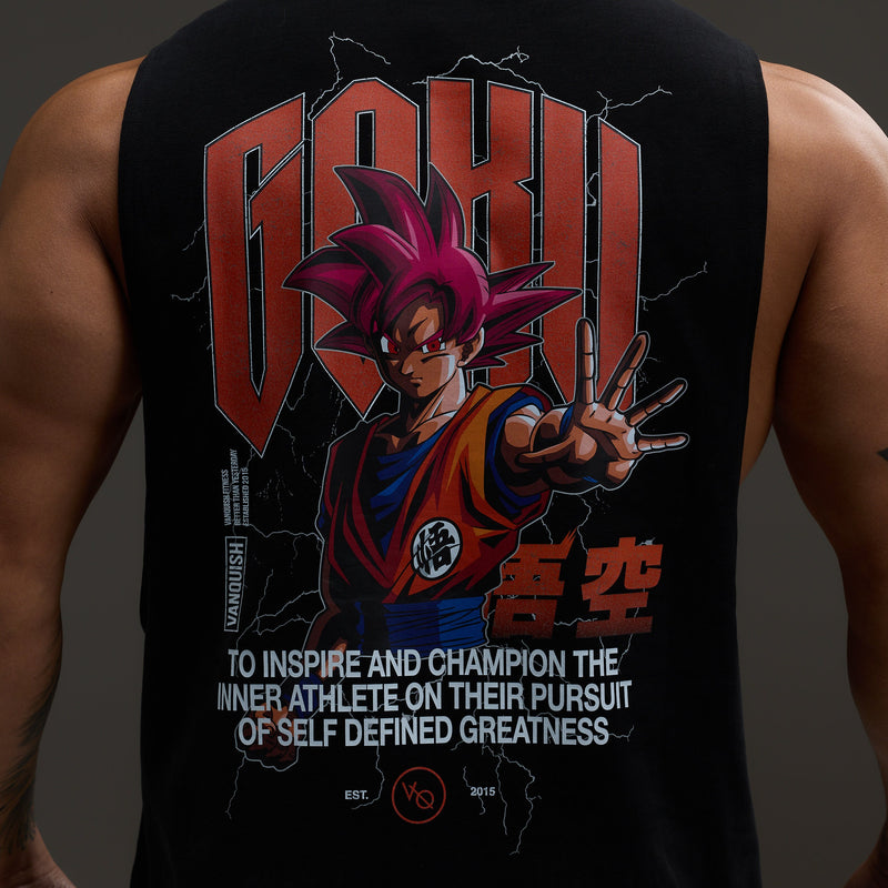 Vanquish DBS Goku Black Sleeveless T Shirt 1枚目の画像