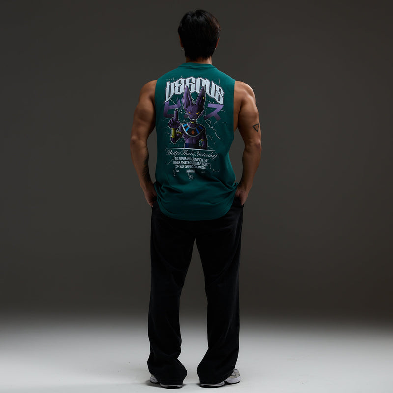 Vanquish DBS Beerus Green Sleeveless T Shirt 6枚目の画像