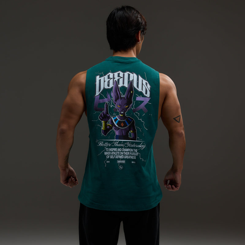 Vanquish DBS Beerus Green Sleeveless T Shirt 4枚目の画像