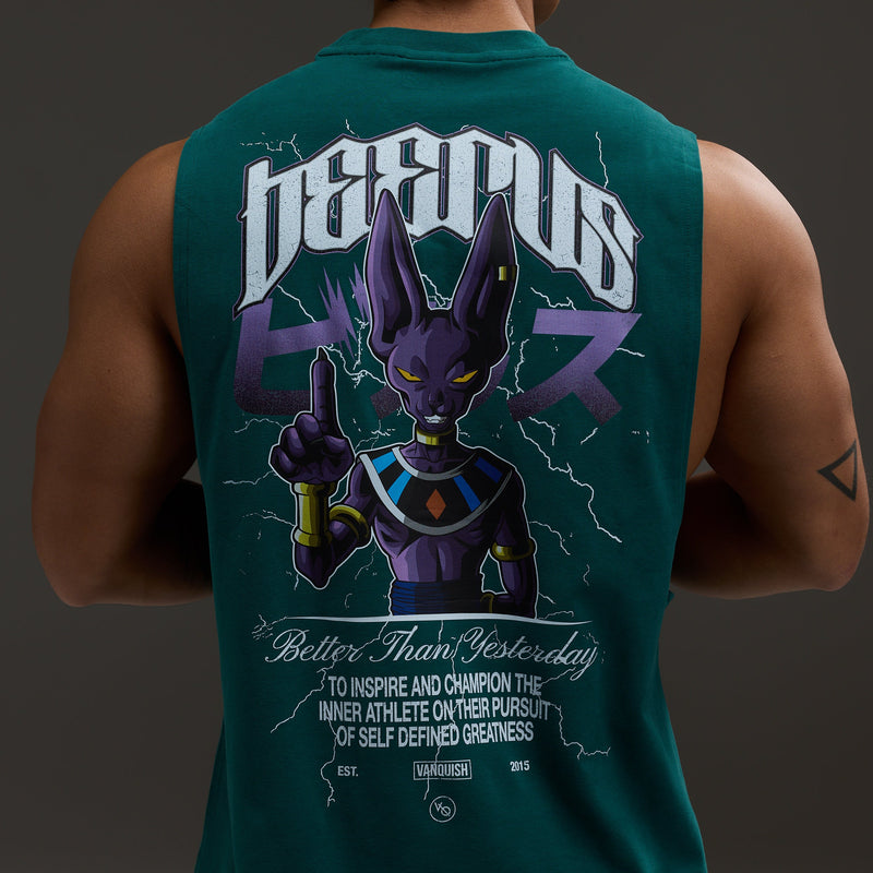 Vanquish DBS Beerus Green Sleeveless T Shirt 1枚目の画像
