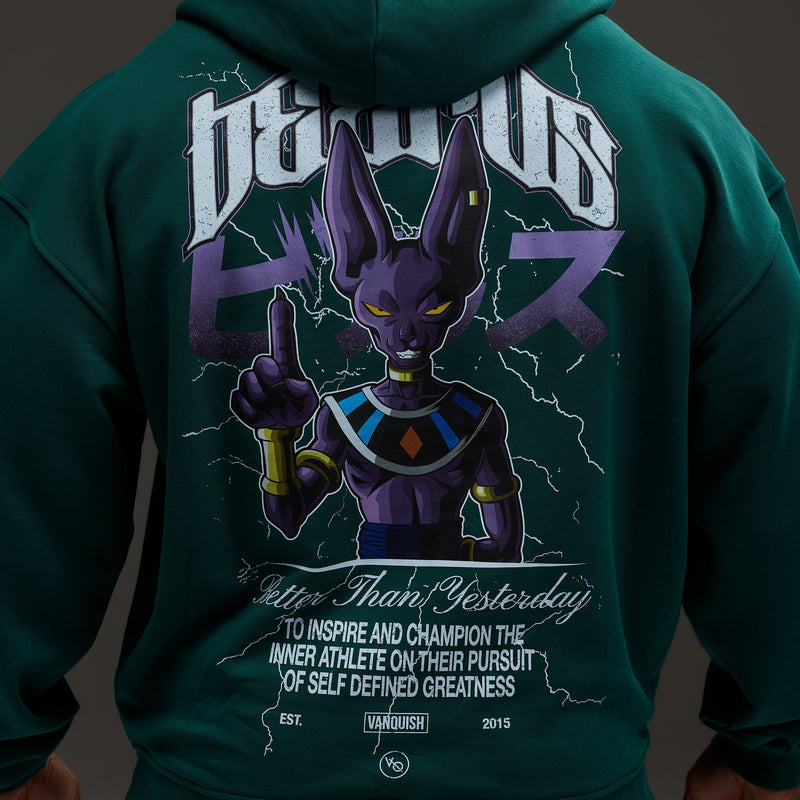 Vanquish DBS Beerus Green Hoodie 2枚目の画像