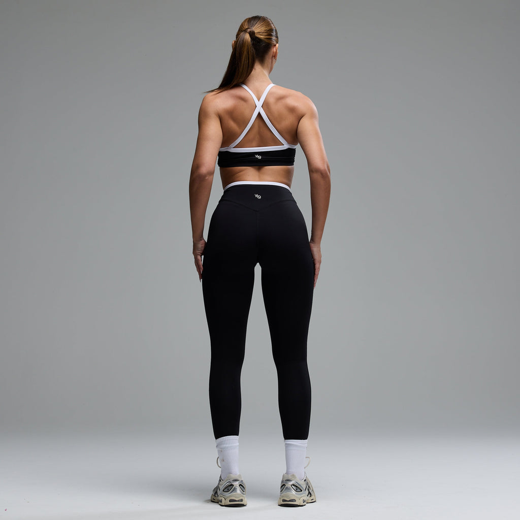 XSのみ】VANQUISH FITNESS Monochromeモデル ブラック ラップレギンス
