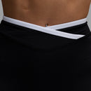 MONOCHROME BLACK WRAP LEGGINGS 3枚目の画像