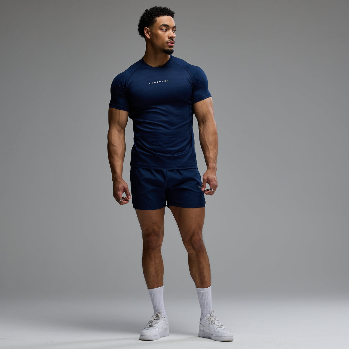 ACADEMY NAVY SLIM FIT PERFORMANCE T SHIRT 5枚目の画像